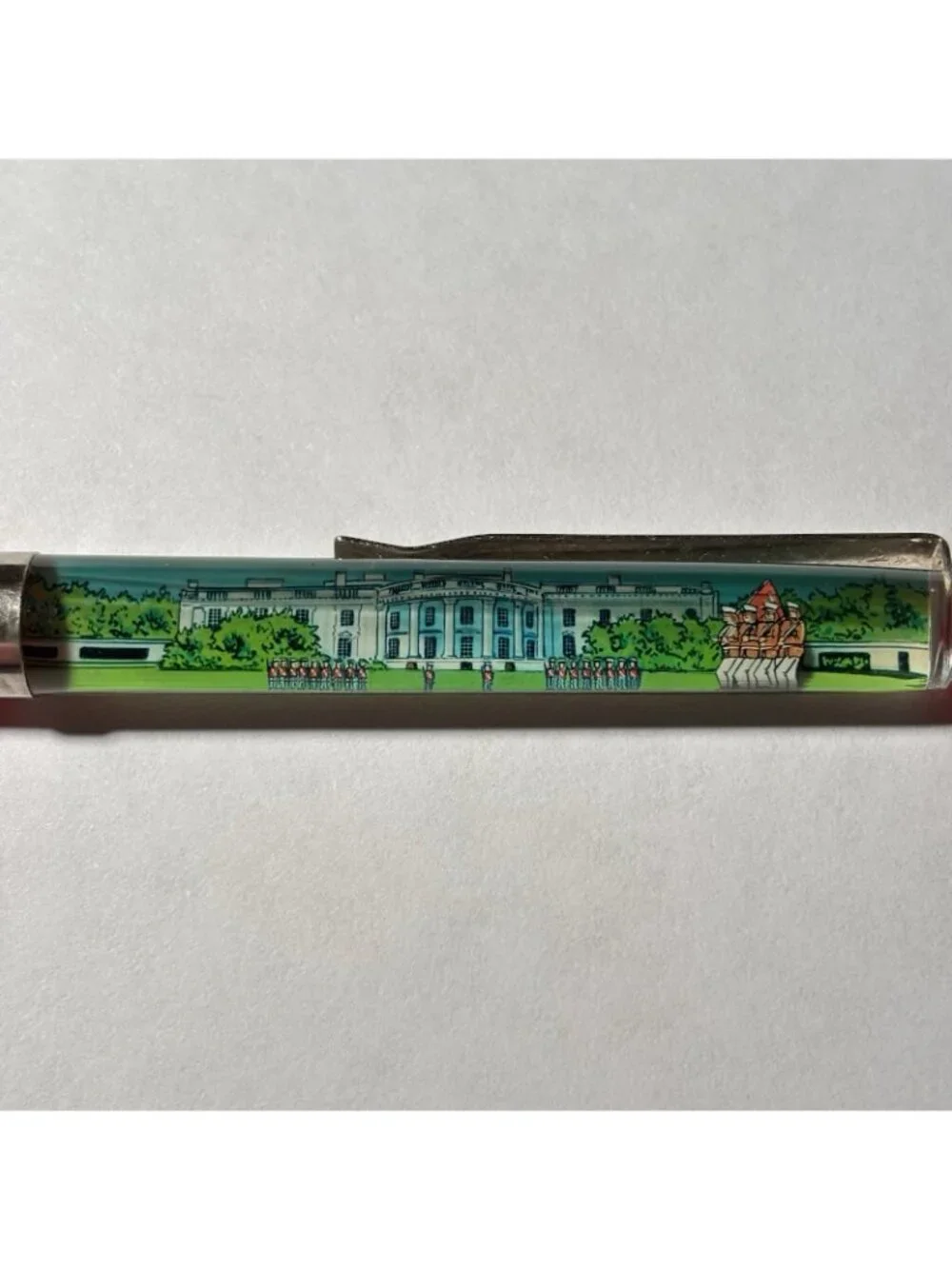 The White House Floaty Pen Washington DC Presidential Guards Soldiers Move Vtg